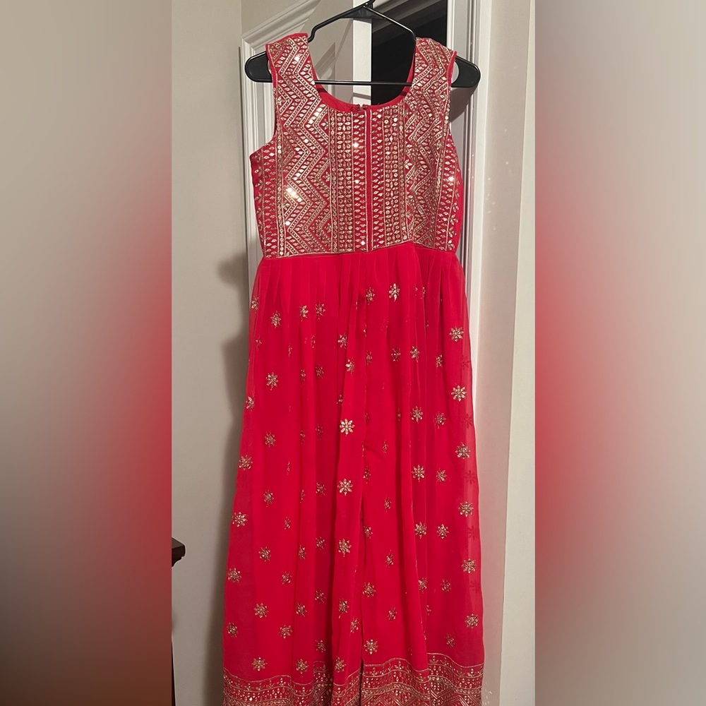 Fuschia Colored Indian Jumpsuit Dress